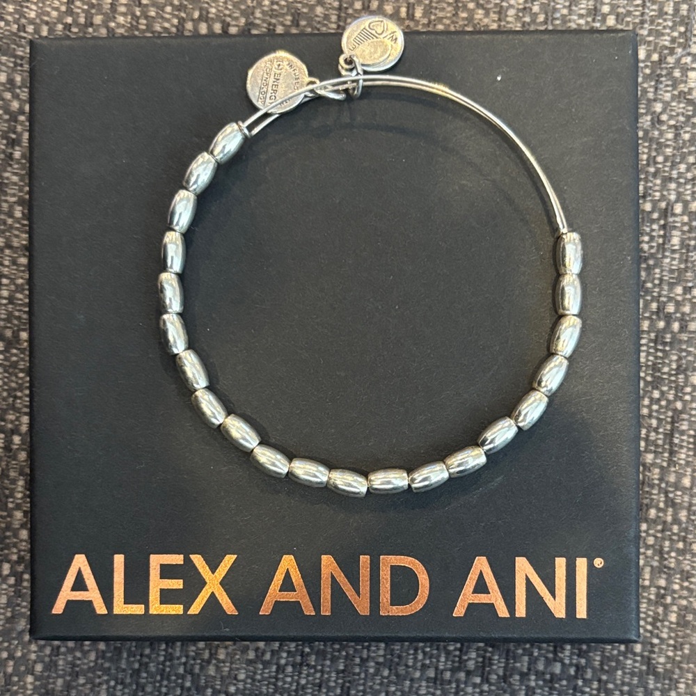Alex and Ani silver bead bracelet